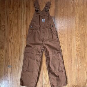 Carhartt Kids Brown Bib Overalls – Workwear Style